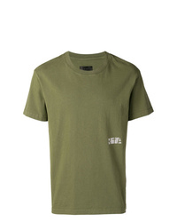 T-shirt girocollo stampata verde oliva di RtA
