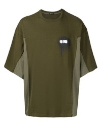 T-shirt girocollo stampata verde oliva di Undercoverism