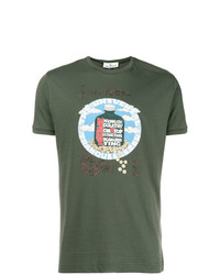 T-shirt girocollo stampata verde oliva di Vivienne Westwood