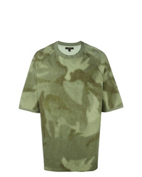 T-shirt girocollo stampata verde oliva di Yeezy