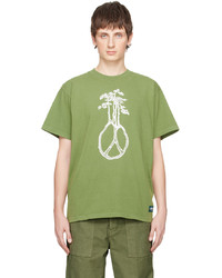 T-shirt girocollo stampata verde scuro di Afield Out