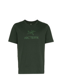 T-shirt girocollo stampata verde scuro di Arc'teryx