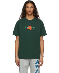 T-shirt girocollo stampata verde scuro di Awake NY
