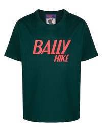 T-shirt girocollo stampata verde scuro di Bally