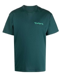 T-shirt girocollo stampata verde scuro di Carhartt WIP