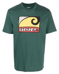 T-shirt girocollo stampata verde scuro di Carhartt WIP