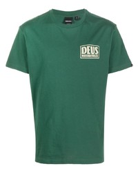 T-shirt girocollo stampata verde scuro di Deus Ex Machina