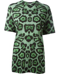 T-shirt girocollo stampata verde scuro di Givenchy