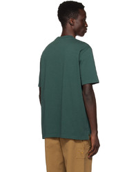 T-shirt girocollo stampata verde scuro di Ps By Paul Smith