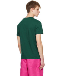 T-shirt girocollo stampata verde scuro di Valentino