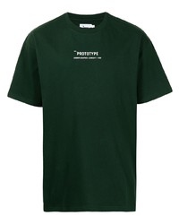 T-shirt girocollo stampata verde scuro di Izzue