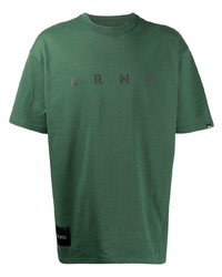 T-shirt girocollo stampata verde scuro di Izzue