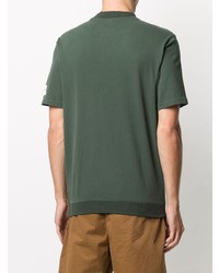 T-shirt girocollo stampata verde scuro di Sun 68