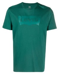 T-shirt girocollo stampata verde scuro di Levi's