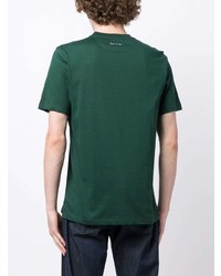 T-shirt girocollo stampata verde scuro di Paul Smith