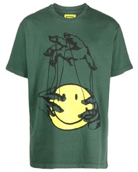 T-shirt girocollo stampata verde scuro di MARKET