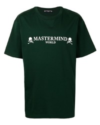 T-shirt girocollo stampata verde scuro di Mastermind World