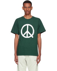 T-shirt girocollo stampata verde scuro di Museum of Peace & Quiet