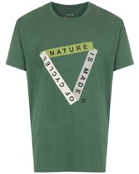 T-shirt girocollo stampata verde scuro di OSKLEN