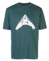 T-shirt girocollo stampata verde scuro di Palace