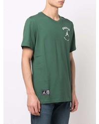 T-shirt girocollo stampata verde scuro di Nike