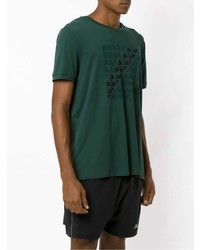 T-shirt girocollo stampata verde scuro di Track & Field