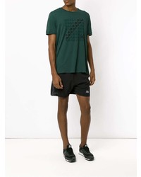 T-shirt girocollo stampata verde scuro di Track & Field