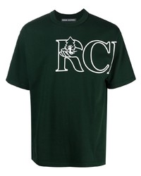 T-shirt girocollo stampata verde scuro di Reese Cooper® 