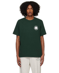 T-shirt girocollo stampata verde scuro di Sporty & Rich