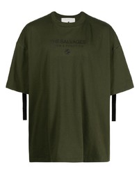 T-shirt girocollo stampata verde scuro di The Salvages
