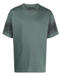T-shirt girocollo stampata verde scuro di Vision Of Super