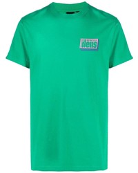T-shirt girocollo stampata verde di Deus Ex Machina