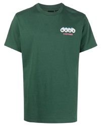 T-shirt girocollo stampata verde di Deus Ex Machina