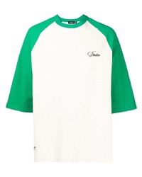 T-shirt girocollo stampata verde di FIVE CM