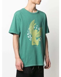 T-shirt girocollo stampata verde di Paura