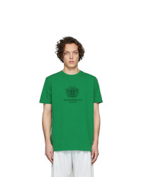 T-shirt girocollo stampata verde di Han Kjobenhavn