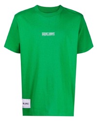 T-shirt girocollo stampata verde di Izzue
