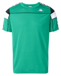T-shirt girocollo stampata verde di Kappa