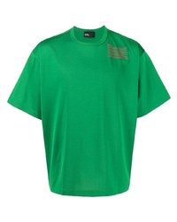 T-shirt girocollo stampata verde di Kolor