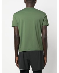T-shirt girocollo stampata verde di PMD