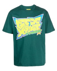 T-shirt girocollo stampata verde di MARKET
