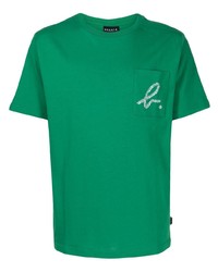 T-shirt girocollo stampata verde di SPORT b. by agnès b.