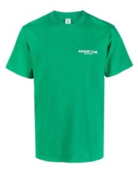 T-shirt girocollo stampata verde di Sporty & Rich