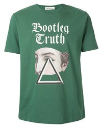 T-shirt girocollo stampata verde di Undercover