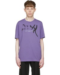 T-shirt girocollo stampata viola chiaro di 1017 Alyx 9Sm