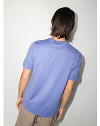 T-shirt girocollo stampata viola chiaro di Salvatore Ferragamo