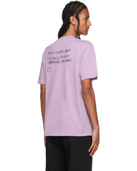 T-shirt girocollo stampata viola chiaro di Moncler Genius