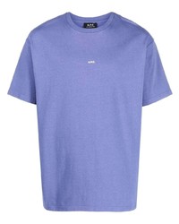 T-shirt girocollo stampata viola chiaro di A.P.C.