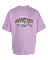 T-shirt girocollo stampata viola chiaro di Carhartt WIP