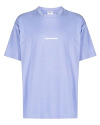 T-shirt girocollo stampata viola chiaro di Chocoolate